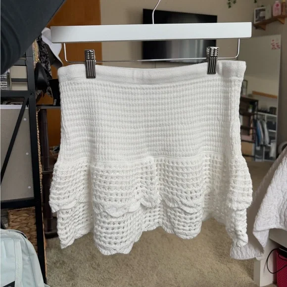 Wild Fable White Textured Mini Skirt - Picture 2 of 4